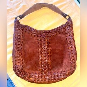 Lucky Brand Leather Boho Hippy Bag